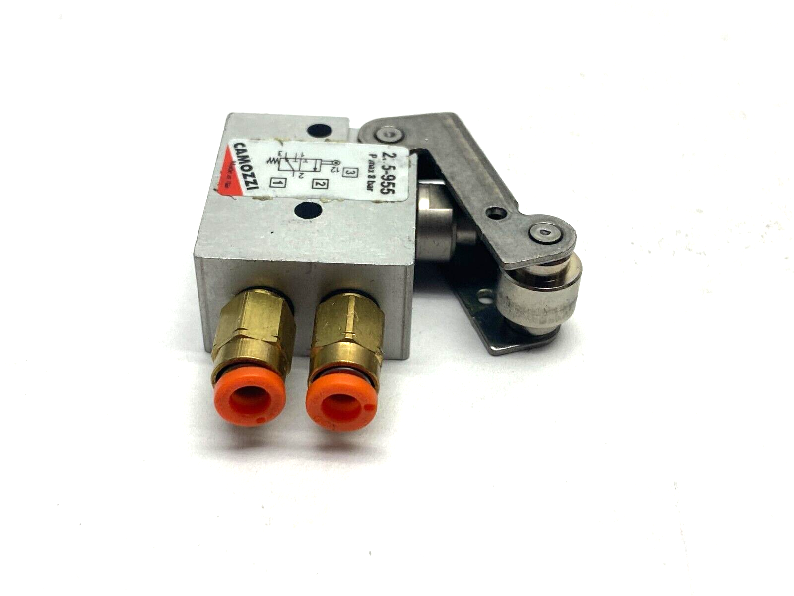 Camozzi 235-955 Mechanically Operated Mini Valve 3/2-Way Lever/Roller Action - Maverick Industrial Sales