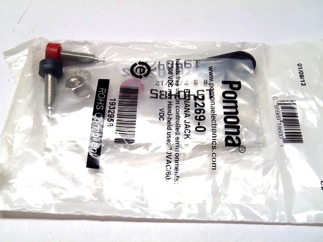Pomona 2269-0 Banana Jack 2500VDC / Hand Held 30VAC/60VDC - Maverick Industrial Sales