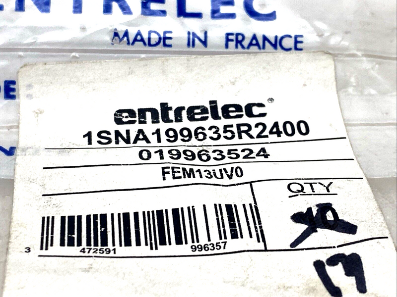 Entrelec 1SNA199635R2400 Terminal Block End Section/Separator FEM13UV0 LOT OF 13 - Maverick Industrial Sales