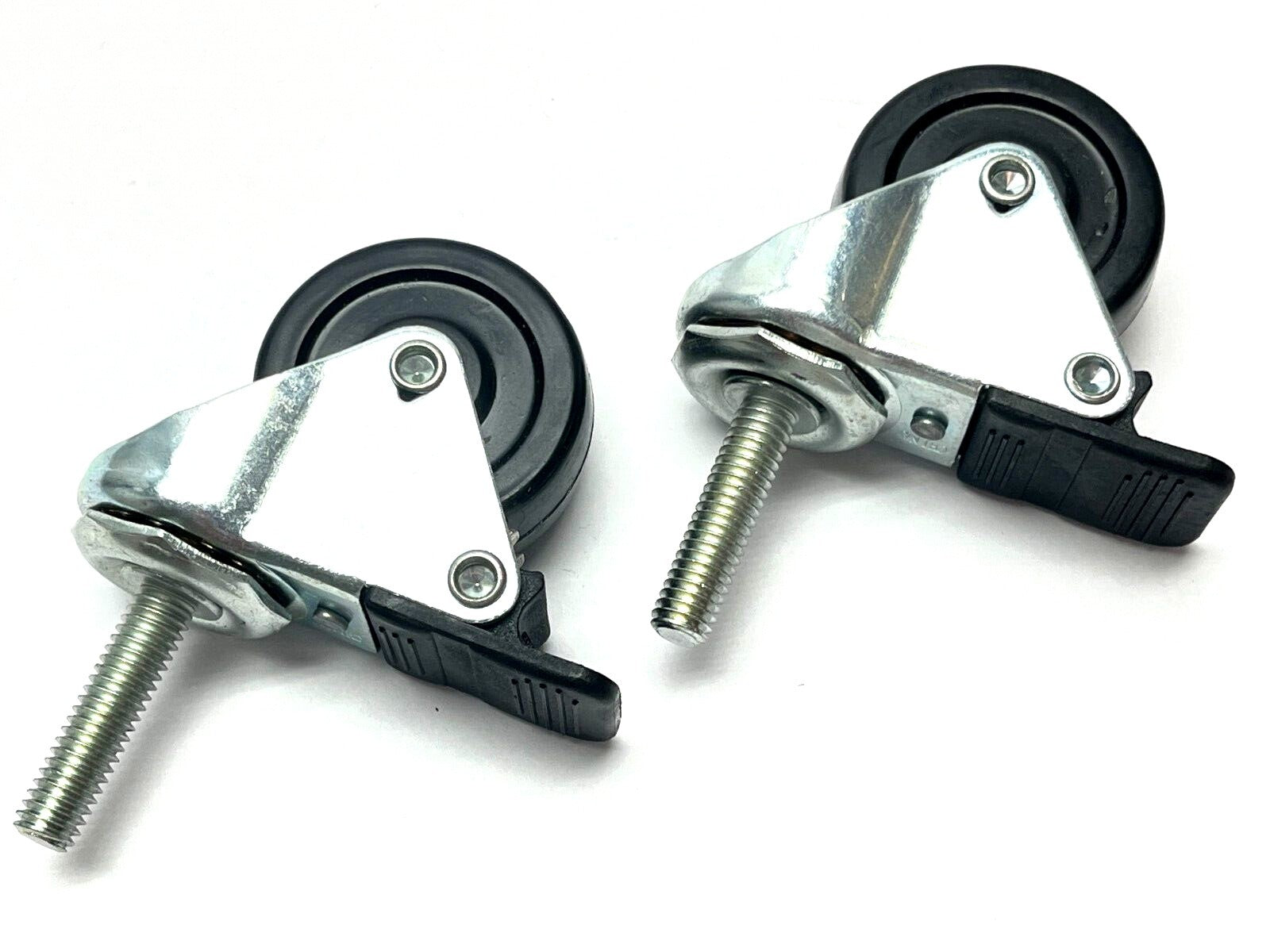 80/20 2299 Threaded Stem Swivel Caster 3/8-16" x 1.5" LOT OF 2 - Maverick Industrial Sales