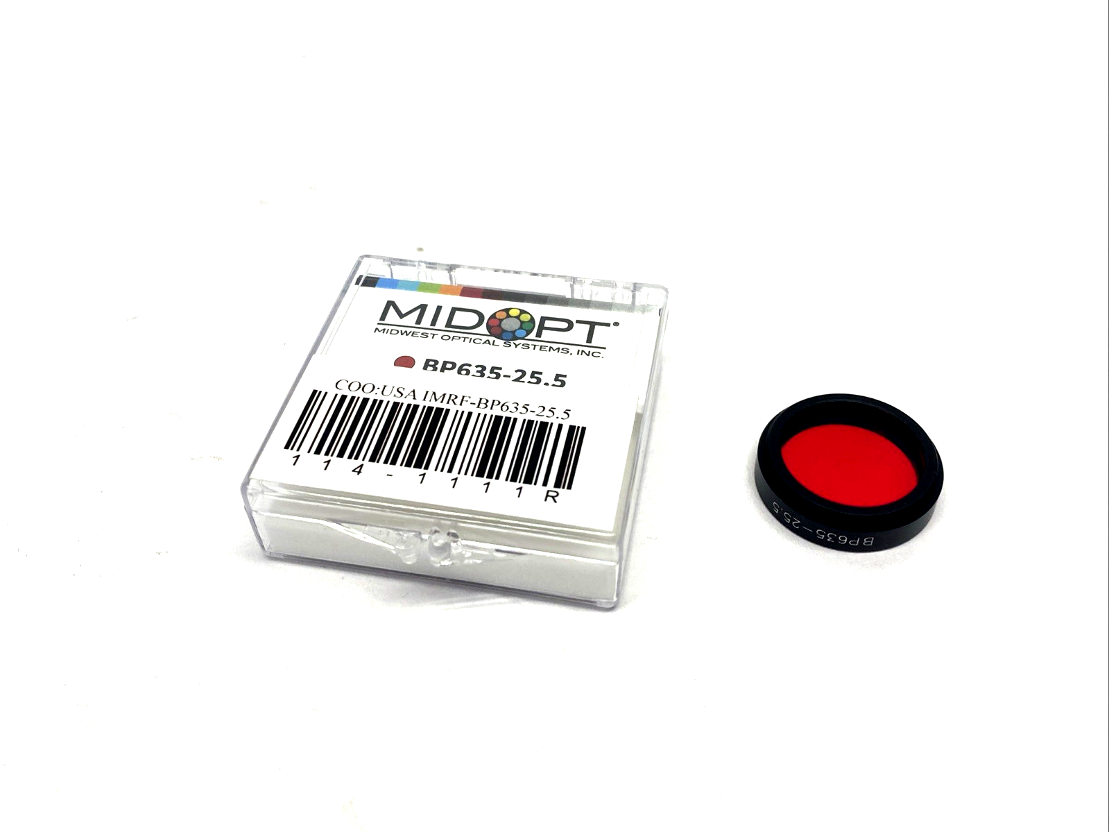BP635-25.5 | Midwest Optical Light Red Bandpass Filter M25.5x0.5, IMRF- - New Other - Maverick Industrial Sales