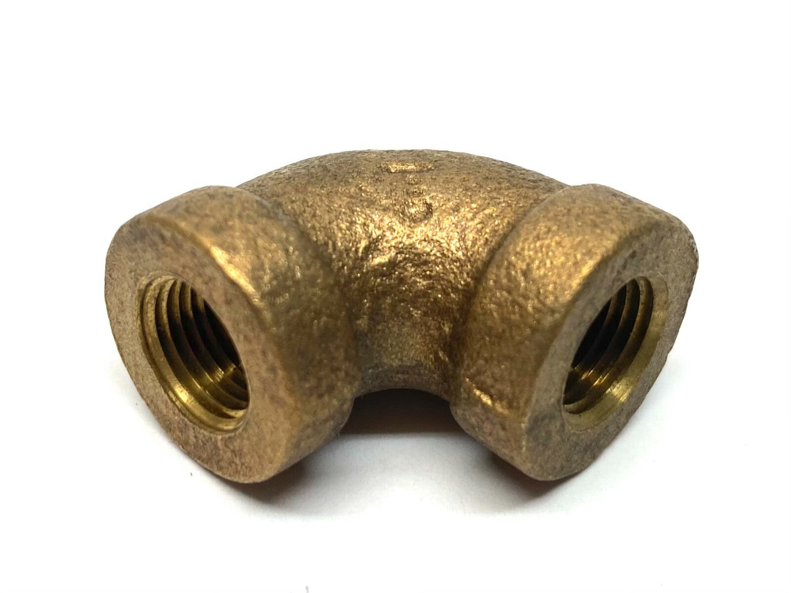 Pipe Elbow 90 Degree Threaded 125 lbs Rough Brass 1/8" LOT OF 5 - Maverick Industrial Sales