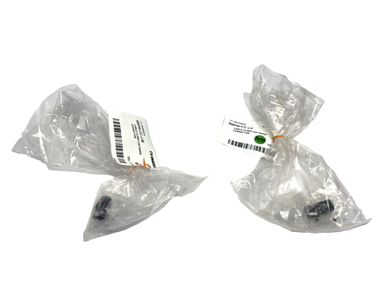 Omega SMPW-CC-J-F Female & SMPW-CC-J-M Male Type J Thermocouple Connector SET - Maverick Industrial Sales