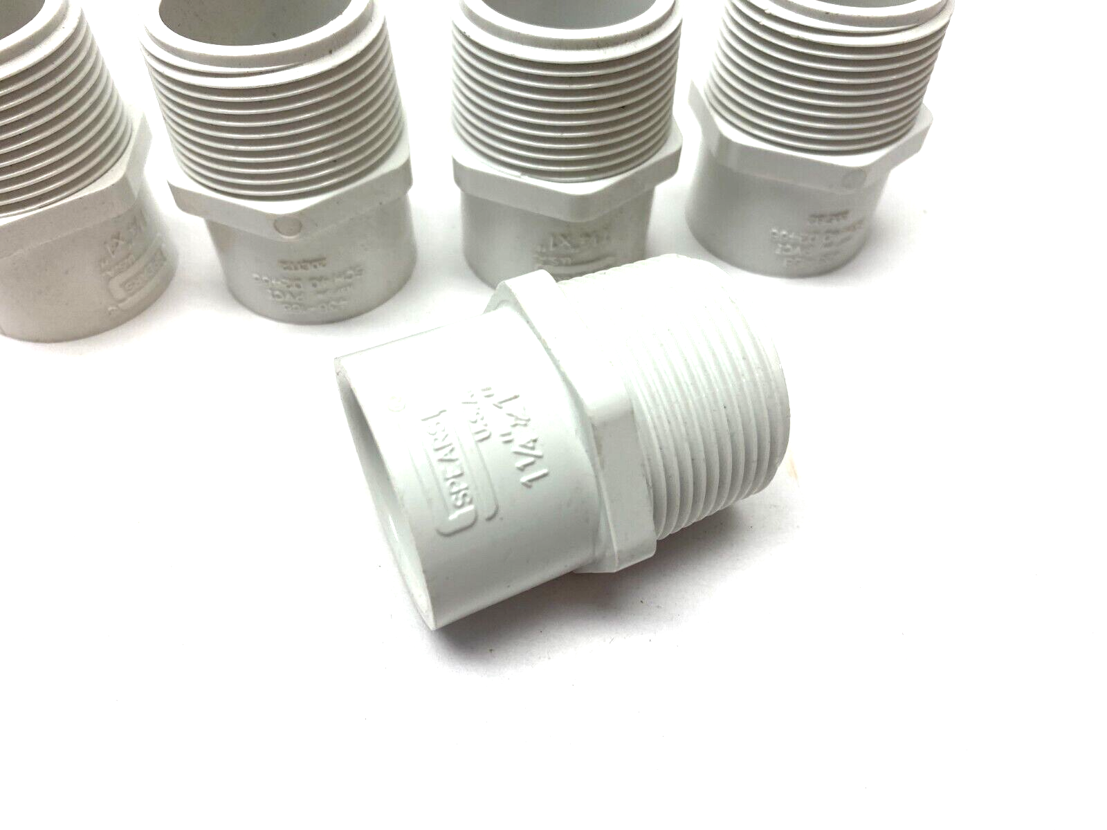 Spears 436-168 Reducer Adapter PCV SCH40 1-1/4" x 1" White LOT OF 5 - Maverick Industrial Sales