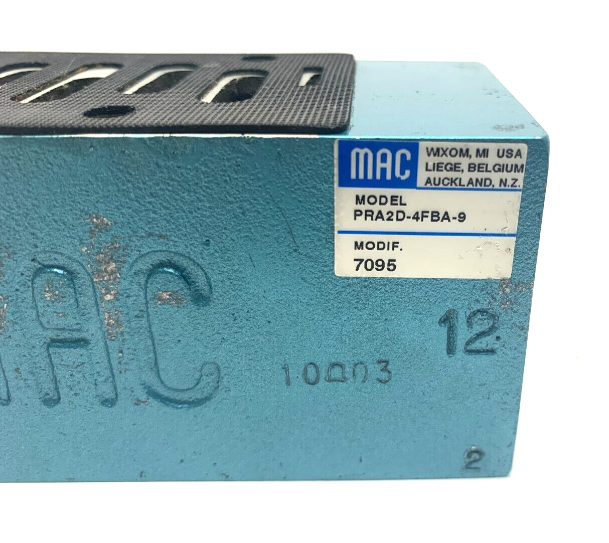 MAC PRA2D-4FBA-9 Pneumatic Manifold w/ Gasket and Set Screws - Maverick Industrial Sales