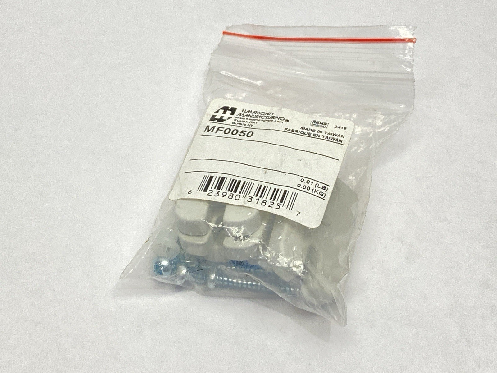 Hammond Manufacturing MF0050 Polycarbonate Mounting Feet For RP Series LOT OF 5 - Maverick Industrial Sales