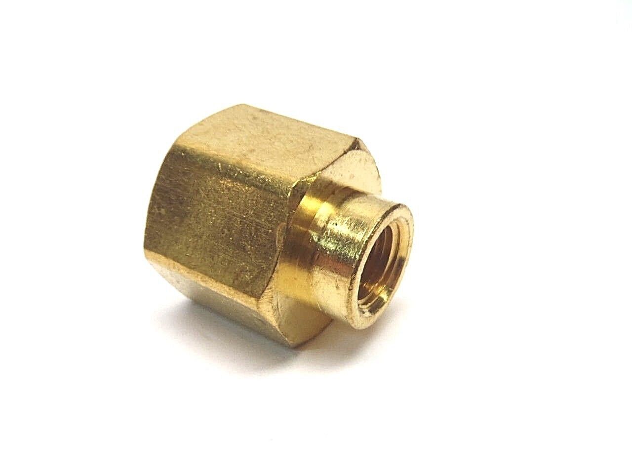 Brass 3/8" to 1/8" Pipe Reducer Female Coupling LOT OF 3 - Maverick Industrial Sales