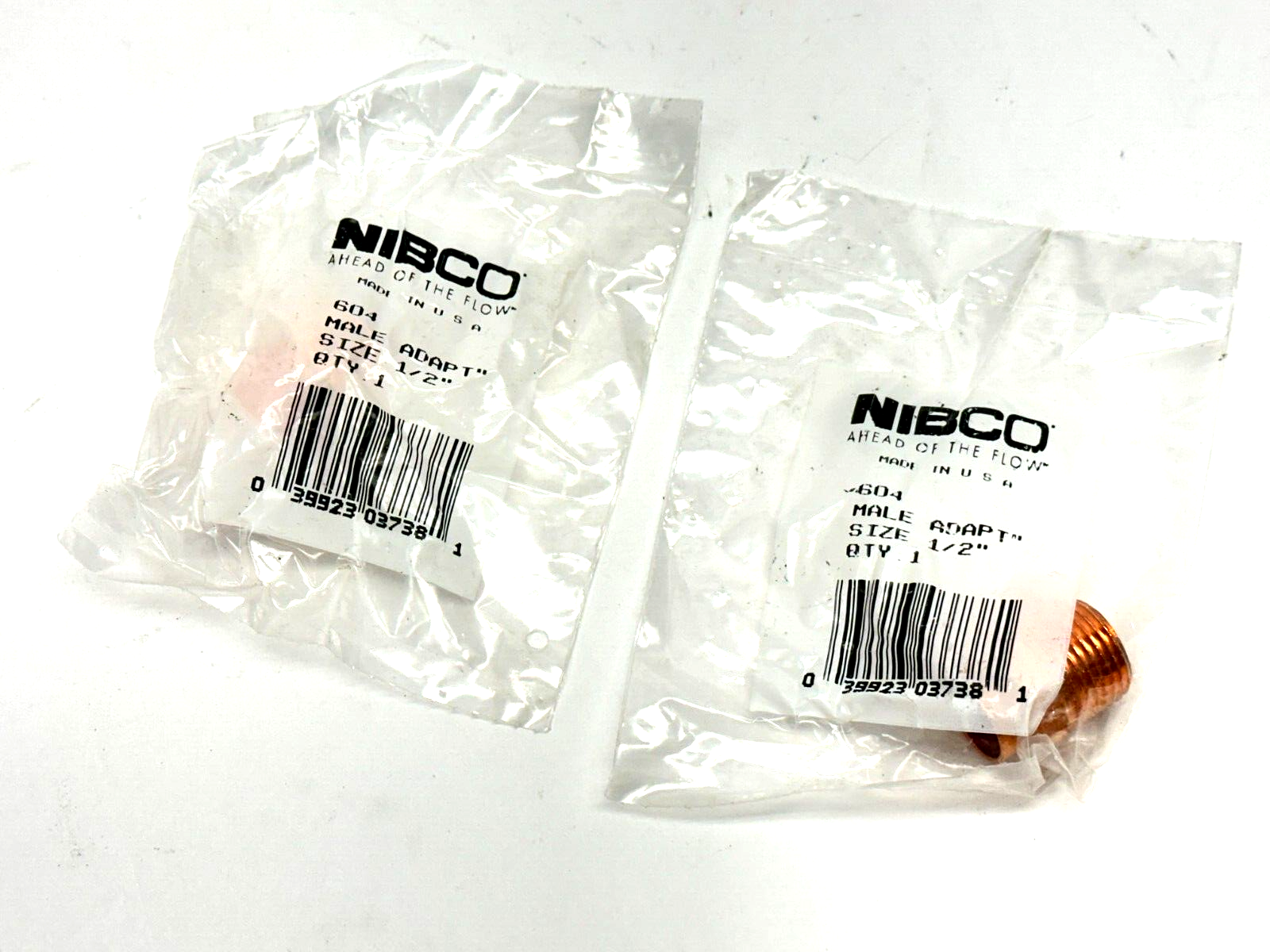 Nibco 604 1/2 Male Adapter CXM 1/2" LOT OF 2 - Maverick Industrial Sales