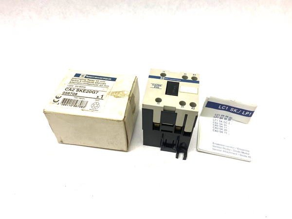 Telemecanique CA2 SKE20G7 Alternating Relay 45mm 120V 50/60Hz - Maverick Industrial Sales