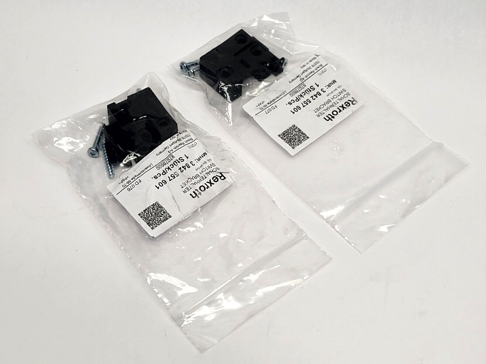 Bosch Rexroth 3842557601 Switch Bracket for 12mm Sensor LOT OF 2 - Maverick Industrial Sales