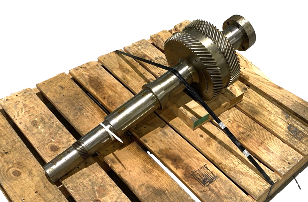 0945D645P0001 | General Electric Turbine Pump Shaft, 40" Long 13" Gear Diameter - New – Open box - Maverick Industrial Sales