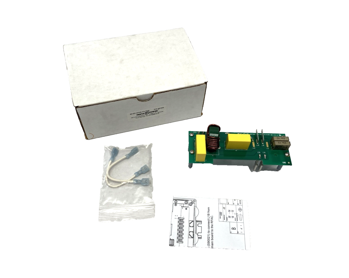 KB Electronics 9512G Penta Power AC Line Filter RFAC-27DS RFAC-27-2G - Maverick Industrial Sales