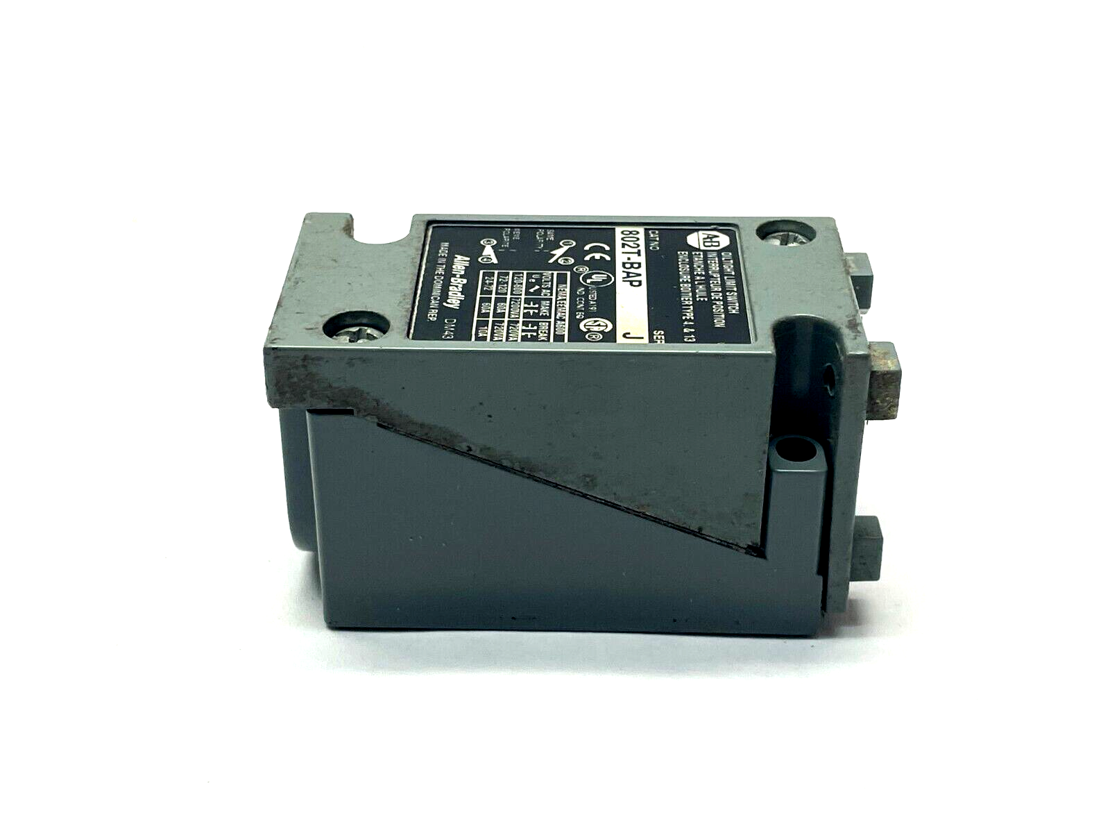 Allen Bradley 802T-BAP Ser. J Limit Switch MISSING ACTUATOR - Maverick Industrial Sales
