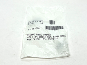 WFTSSS6 | Richard Manno  Washer Face Thumb Screw 8-32 X 3/8" LOT OF 5- New