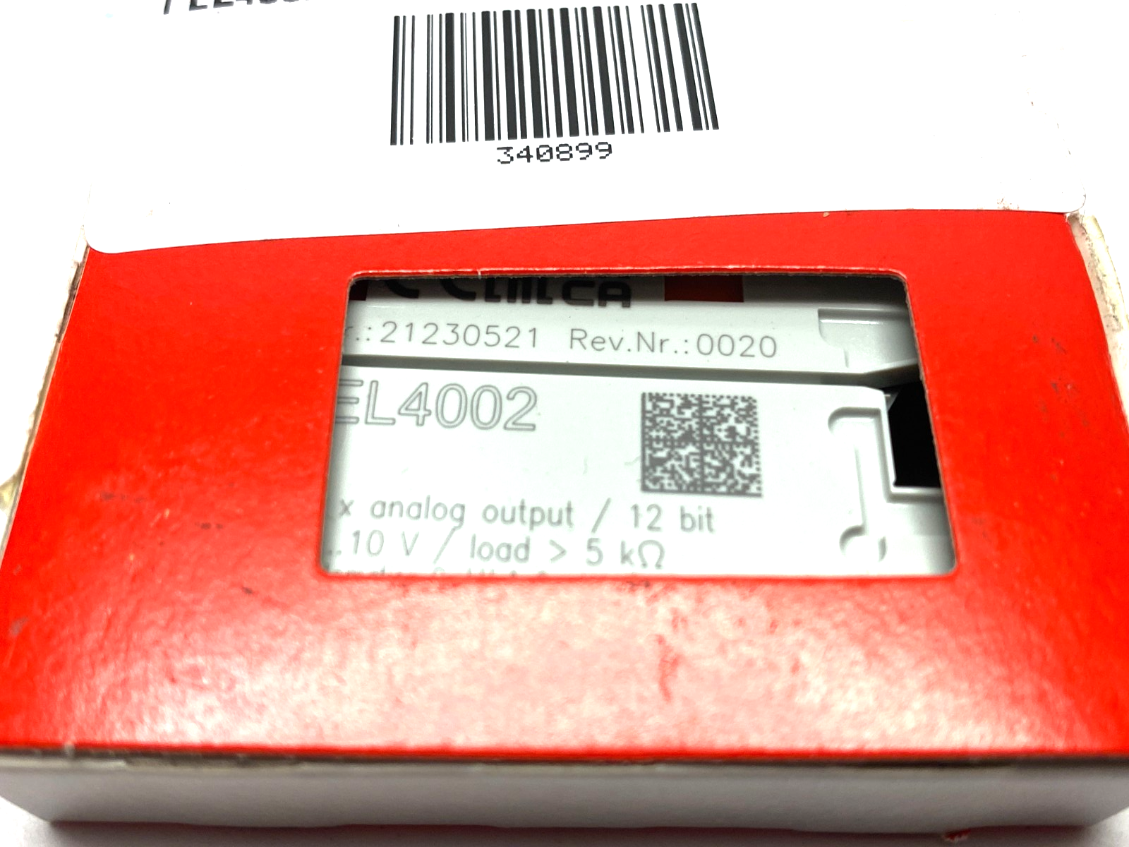 Beckhoff EL4002 EtherCAT 2-Channel Analog Output Terminal 12-Bit 0-10V - Maverick Industrial Sales