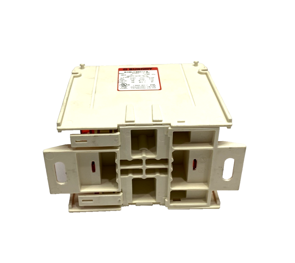 BDBLCS5K1FS | Burndy 1-Pole Finger-Safe Power Distribution Block 600V 310A CU9AL - New – Open box - Maverick Industrial Sales