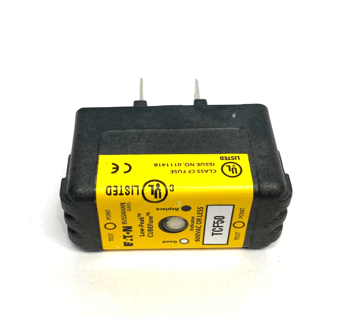TCF50 | Eaton Bussmann Low-Peak™ CUBEFuse™ Fuse Block, UL Class CF, Dual Element - New – Open box - Maverick Industrial Sales