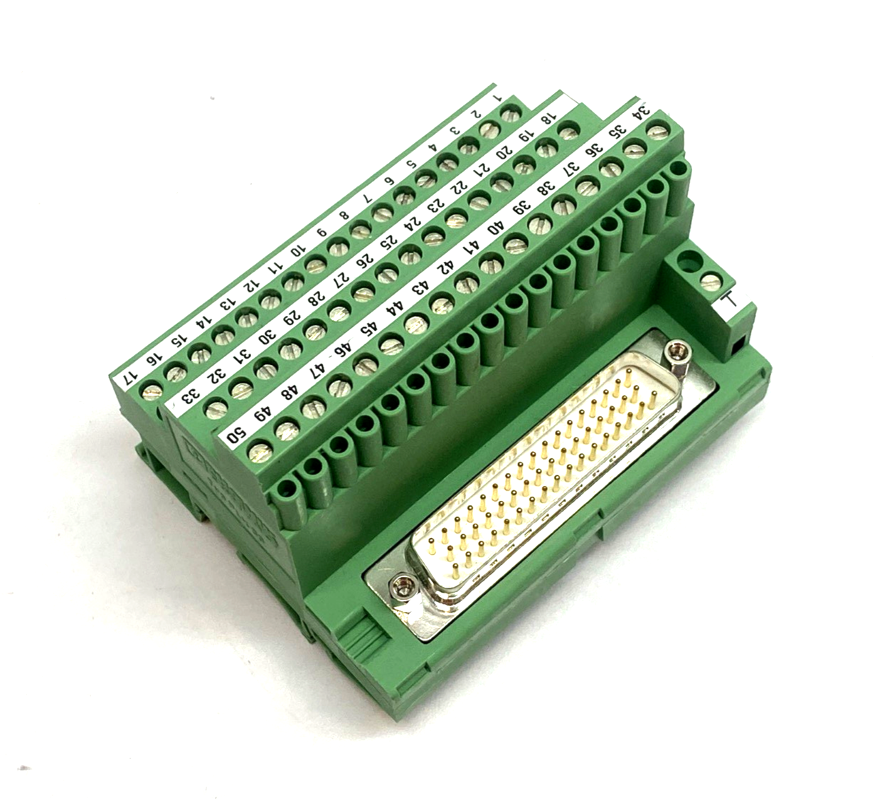 FLK-D50 SUB/S,2283647 | Phoenix Contact FLK-D50 SUB/S VARIOFACE Termination Board Interface Mod. 2283647 - Used - Maverick Industrial Sales