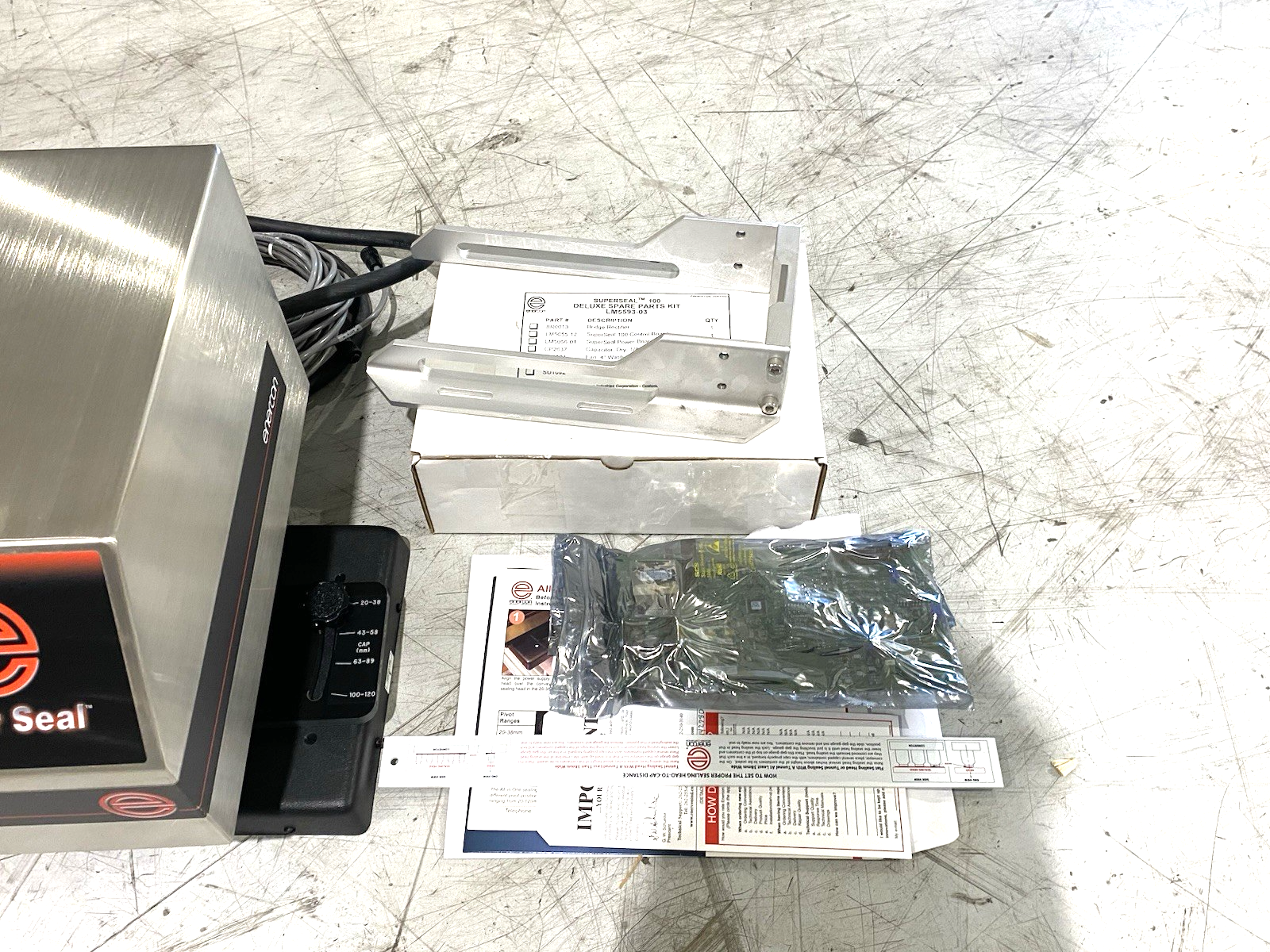 Enercon LM5022-222 Super Seal™ 100 Induction Cap Sealer, w/ Spare Parts Kit - Maverick Industrial Sales