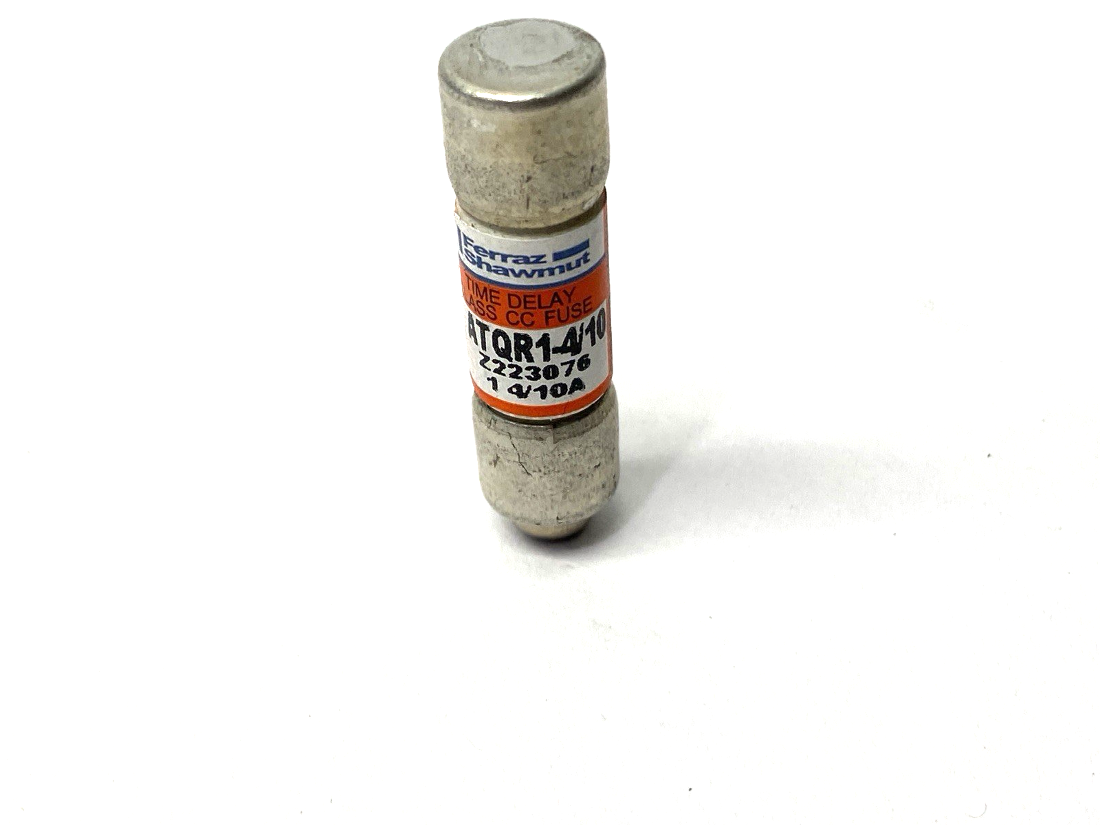 Mersen Ferraz Shawmut ATQR1-4/10 Time-Delay Fuse Class CC 600VAC 1.4A LOT OF 8 - Maverick Industrial Sales
