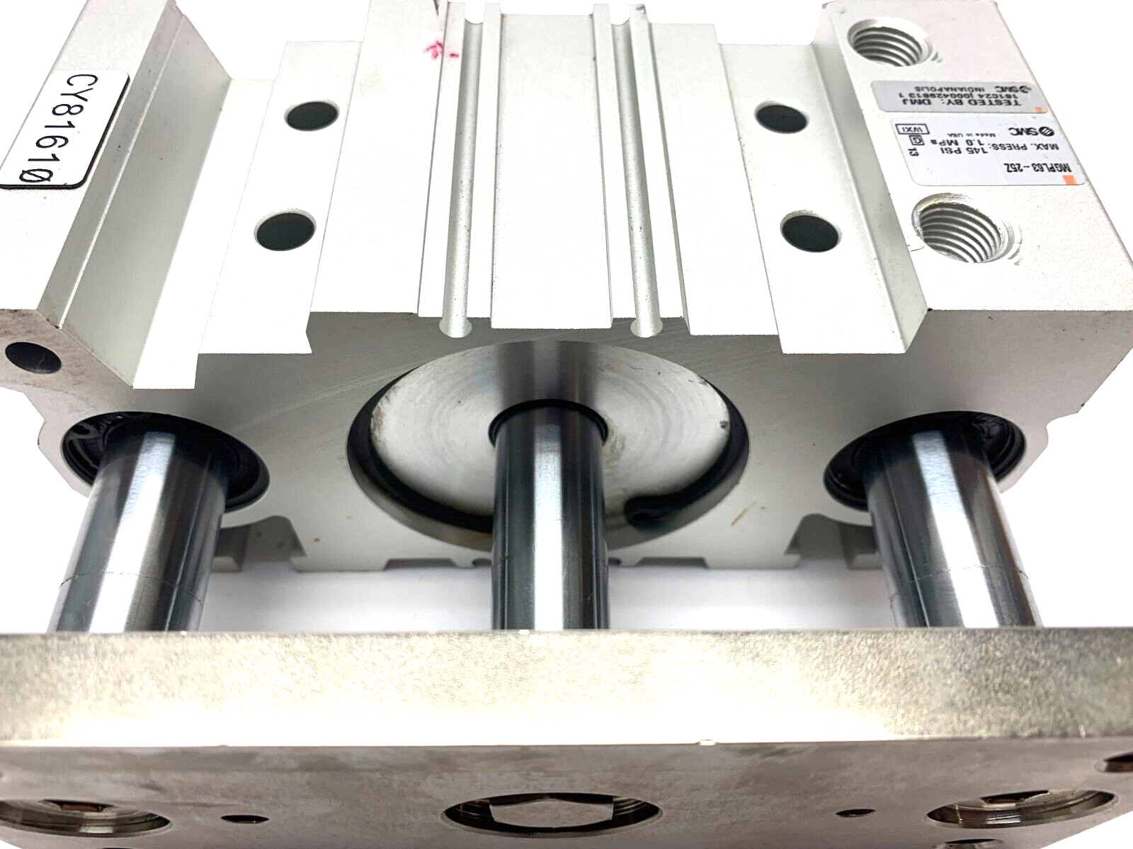 SMC MGPL63-25Z Compact Guide Cylinder 63mm Bore 25mm Stroke 145psi - Maverick Industrial Sales