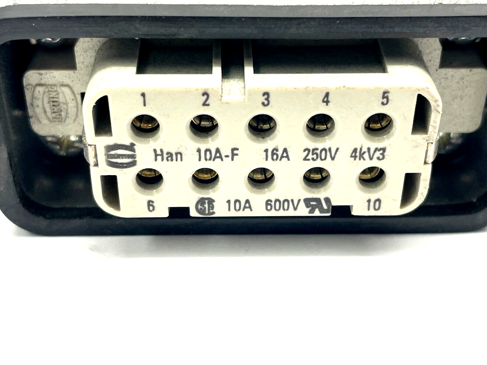 Harting 09 20 010 1541 Hooded Insert Connector Female 09 20 010 2812 - Maverick Industrial Sales