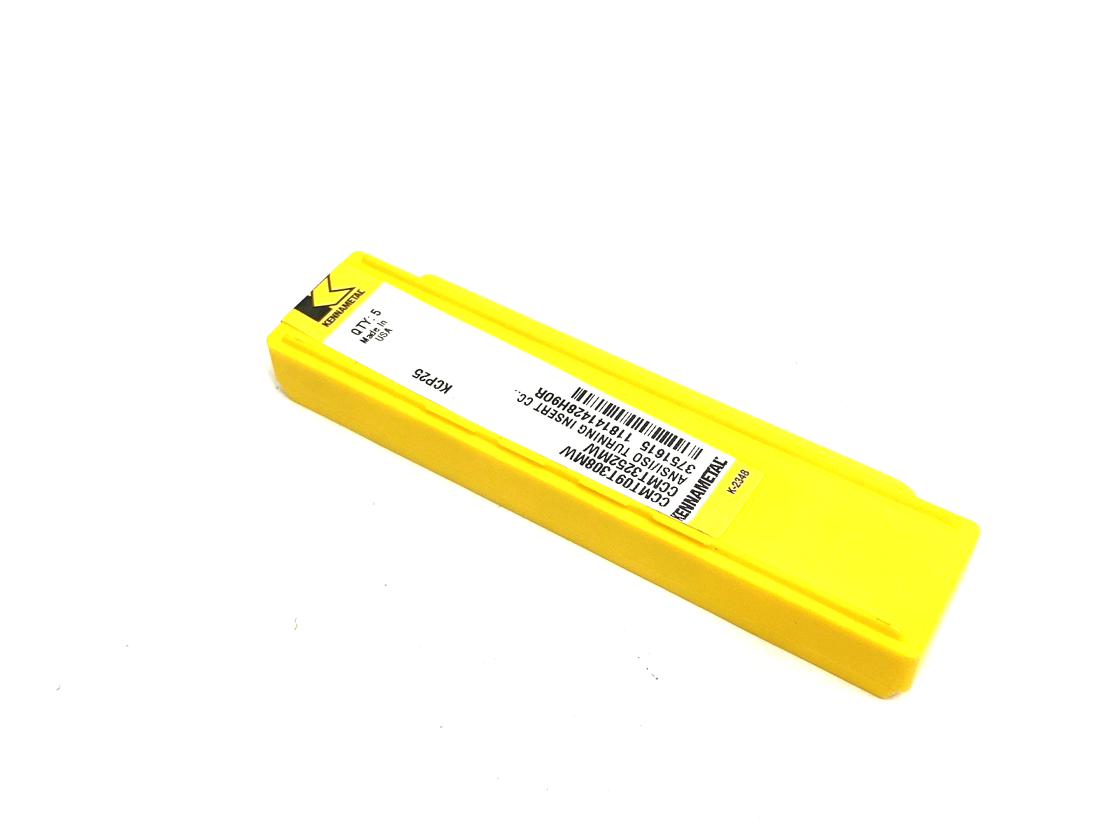 3751615 | Kennametal Screw-On CCMT-MW Positive Inserts CCMT09T308MW PKG OF 5 - New - Maverick Industrial Sales