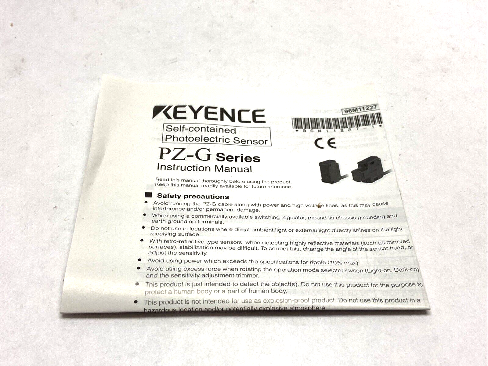 Keyence PZ-G41CP Square Reflective Photoelectric Sensor M8 Connector Type - Maverick Industrial Sales