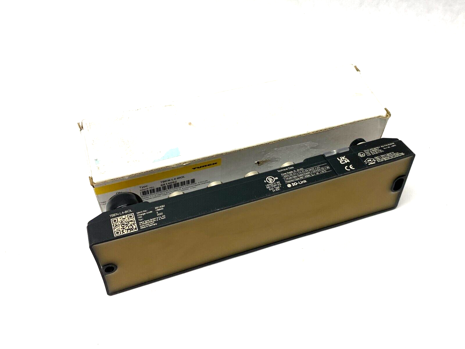 Turck TBEN-L4-8IOL Compact Multiprotocol Ethernet I/O Module 8-Ch 6814082 - Maverick Industrial Sales