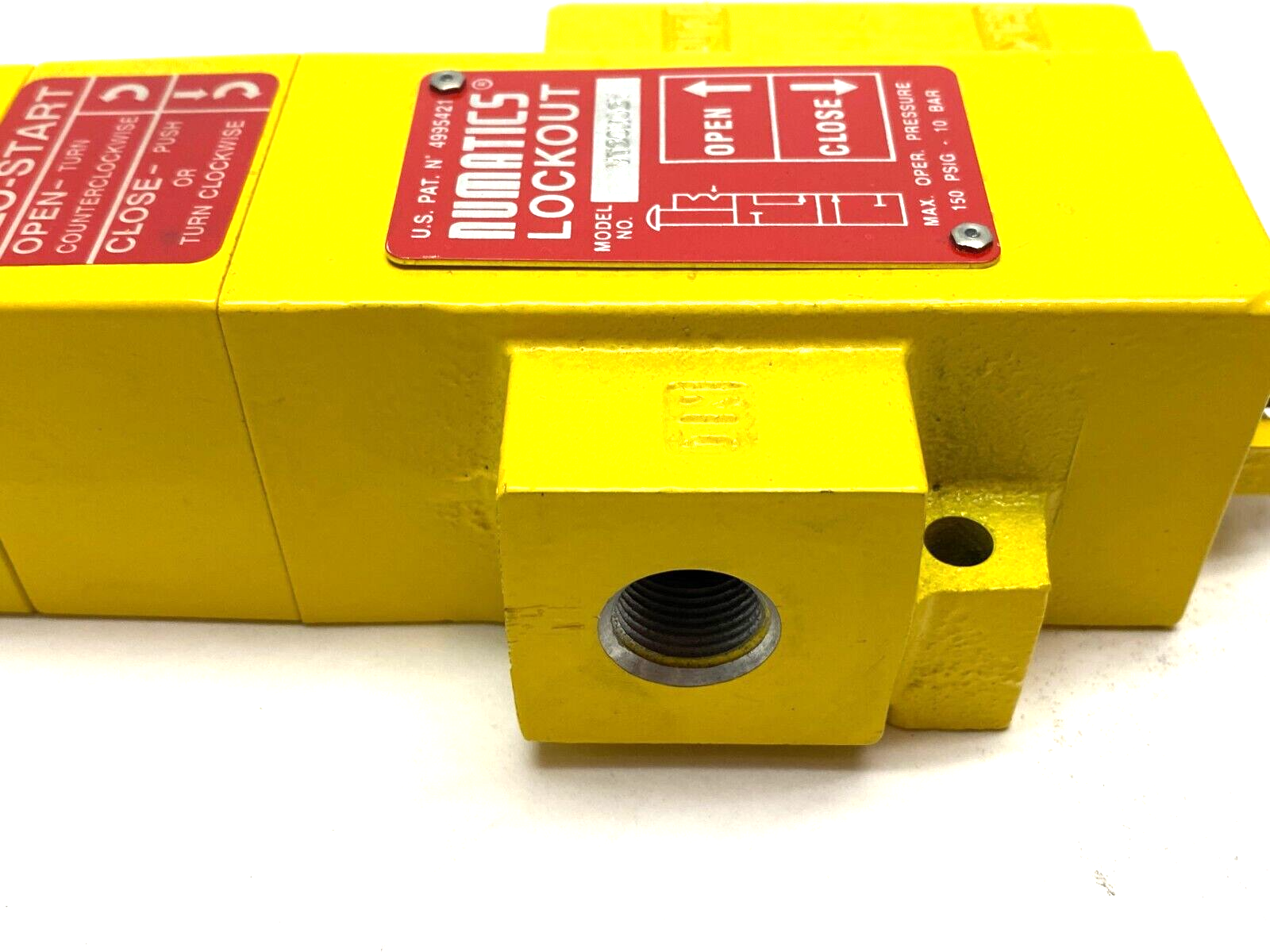 Numatics VT30N03Y Slo-Start Manual Lockout Valve 150psig 10bar - Maverick Industrial Sales