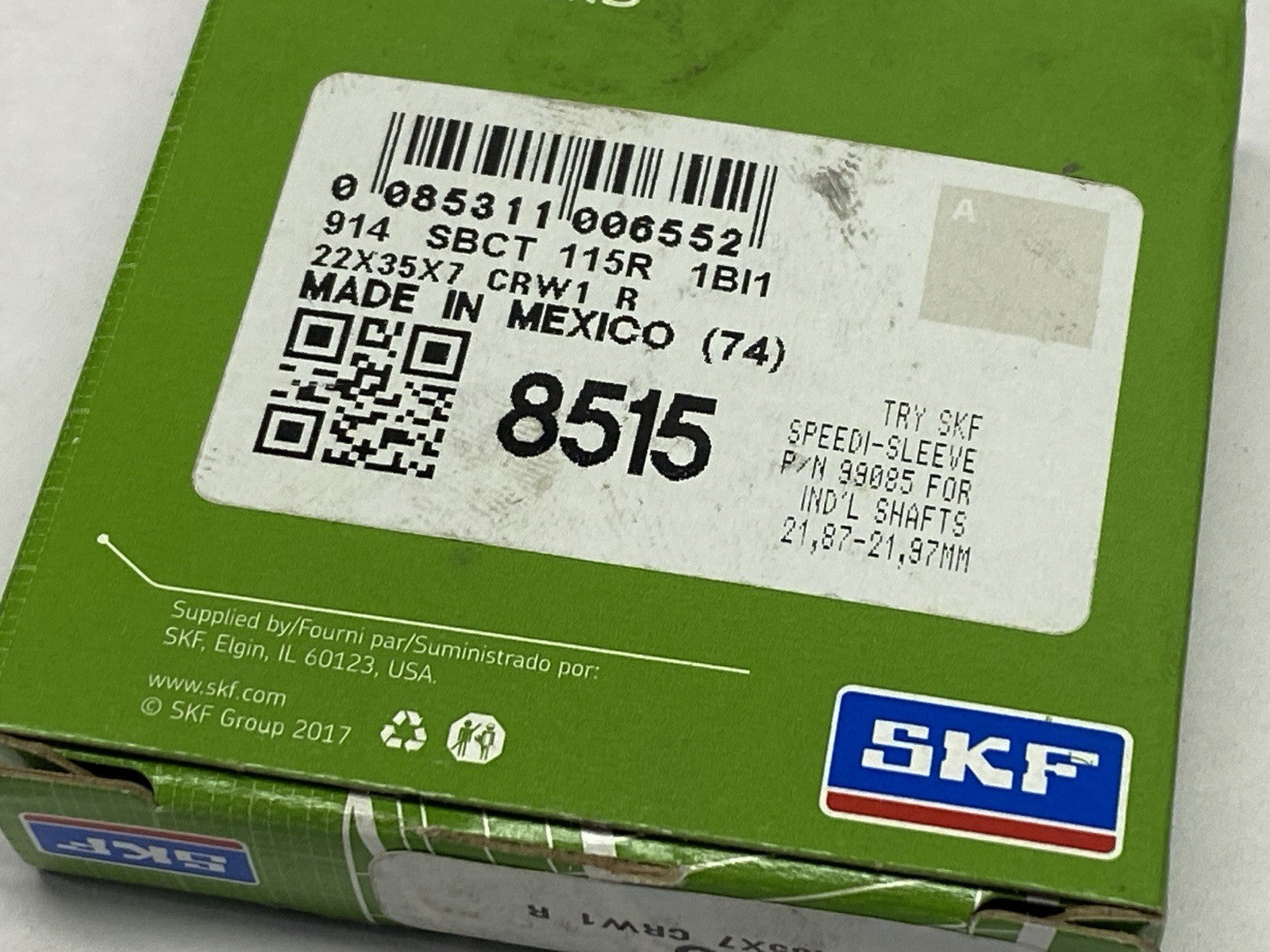 SKF 8515 Radial Shaft Seal 22x35x7mm CRW1 R - Maverick Industrial Sales