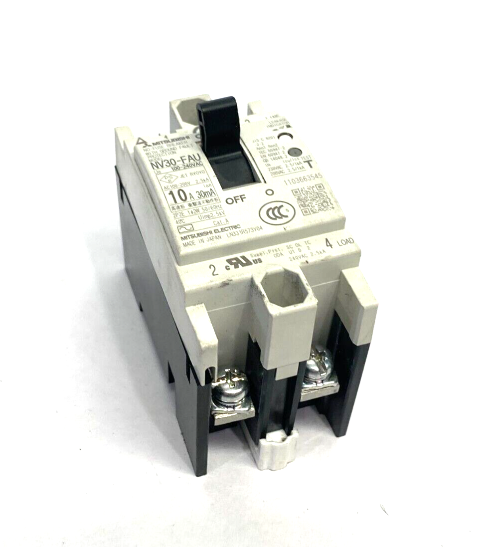Mitsubishi NV30-FAU No-Fuse Circuit Breaker 2-Pole LN331R573Y04 - Maverick Industrial Sales