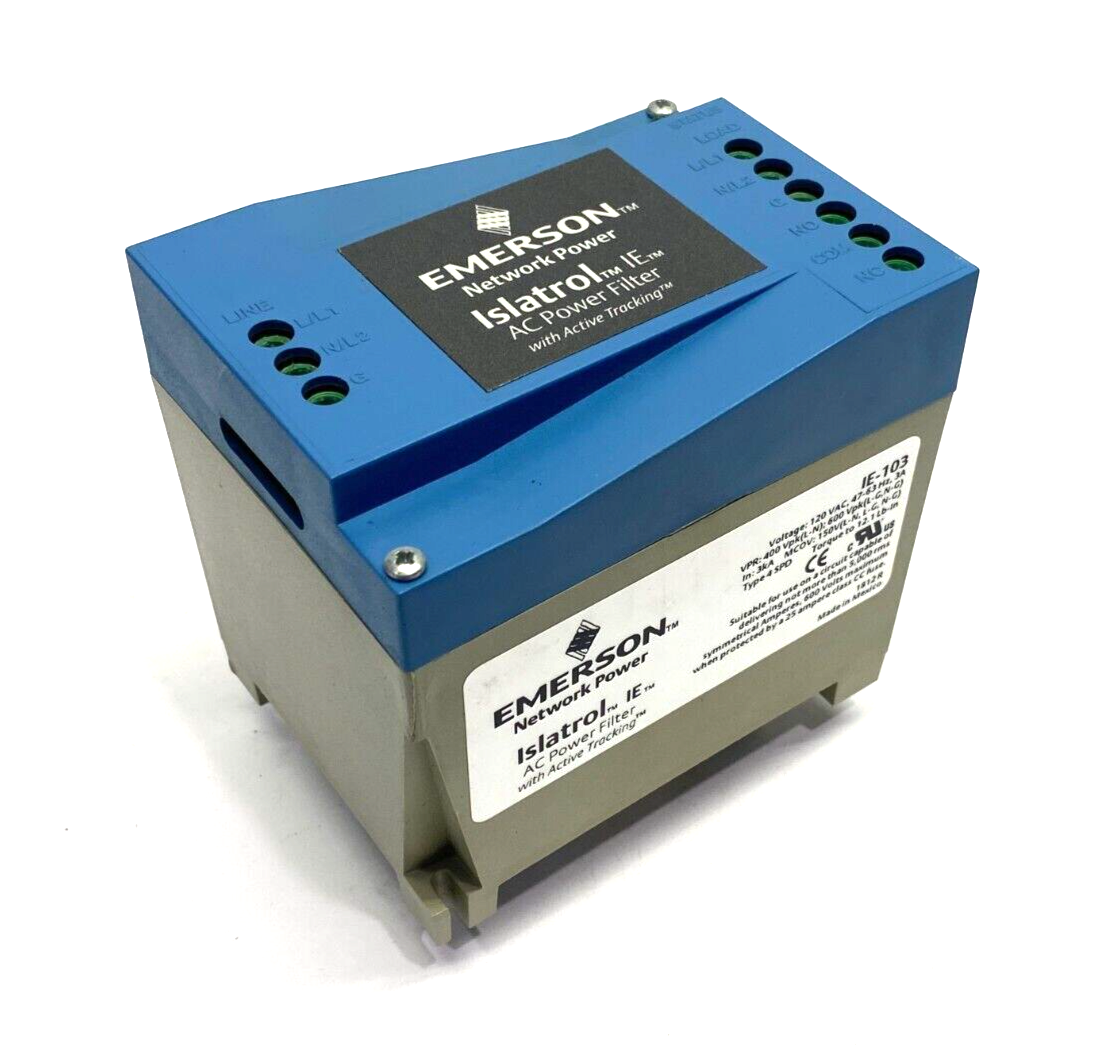 IE-103 | Emerson Islatrol IE AC Power Filter w/ Active Tracking 120VAC 3A - Used - Maverick Industrial Sales