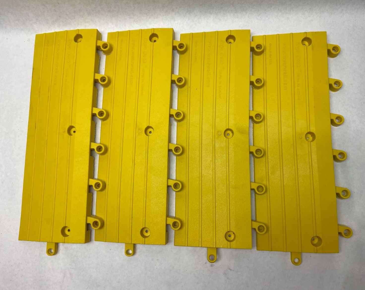 Wearwell 560.78x6x18YL-CS10 Ergo Deck Anti-Fatigue Matting Outside Ramp LOT OF 4 - Maverick Industrial Sales