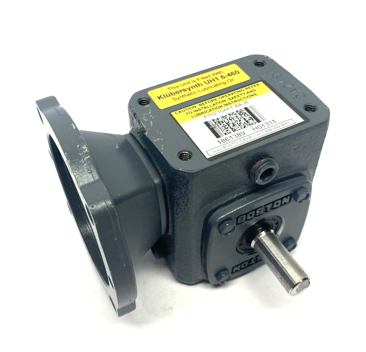 Boston Gear F710-10KPT-B4-J6 Worm Gear Right Angle Gear Reducer 0.44 HP 10:1 Rat - Maverick Industrial Sales