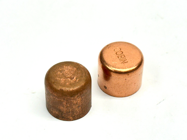 1/2" Copper Sweat Fitting Cap LOT OF 2 - Maverick Industrial Sales