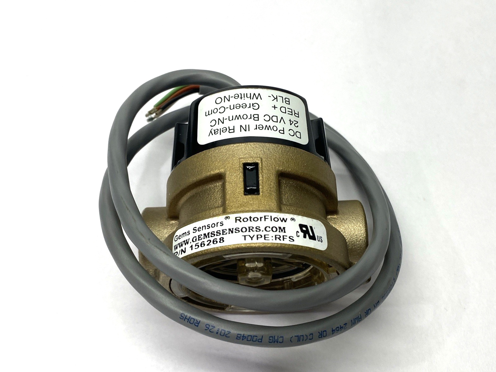 GEMS 156268 Flow Switch RotorFlow 1/2" NPT Female 24VDC - Maverick Industrial Sales