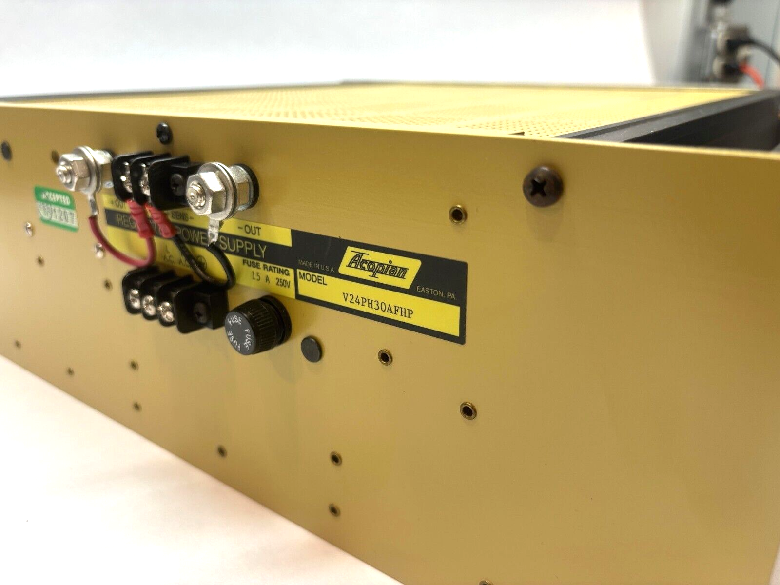 Acopian V24PH30AFHP Regulated Power Supply, Rack Mount - For parts or not working - Maverick Industrial Sales