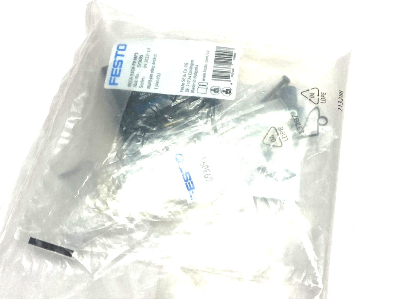 NECA-S1G9-P9-MP5,573695 | Festo NECA-S1G9-P9-MP5 Multi-Pin Plug Socket 573695 - New - Maverick Industrial Sales