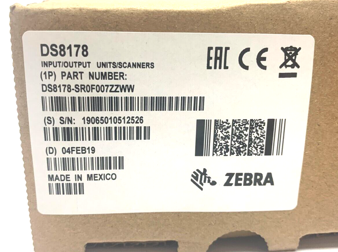 Zebra DS8178-SR0F007ZZWW Portable Scanner Standard Range (SR) w/ Battery - Maverick Industrial Sales