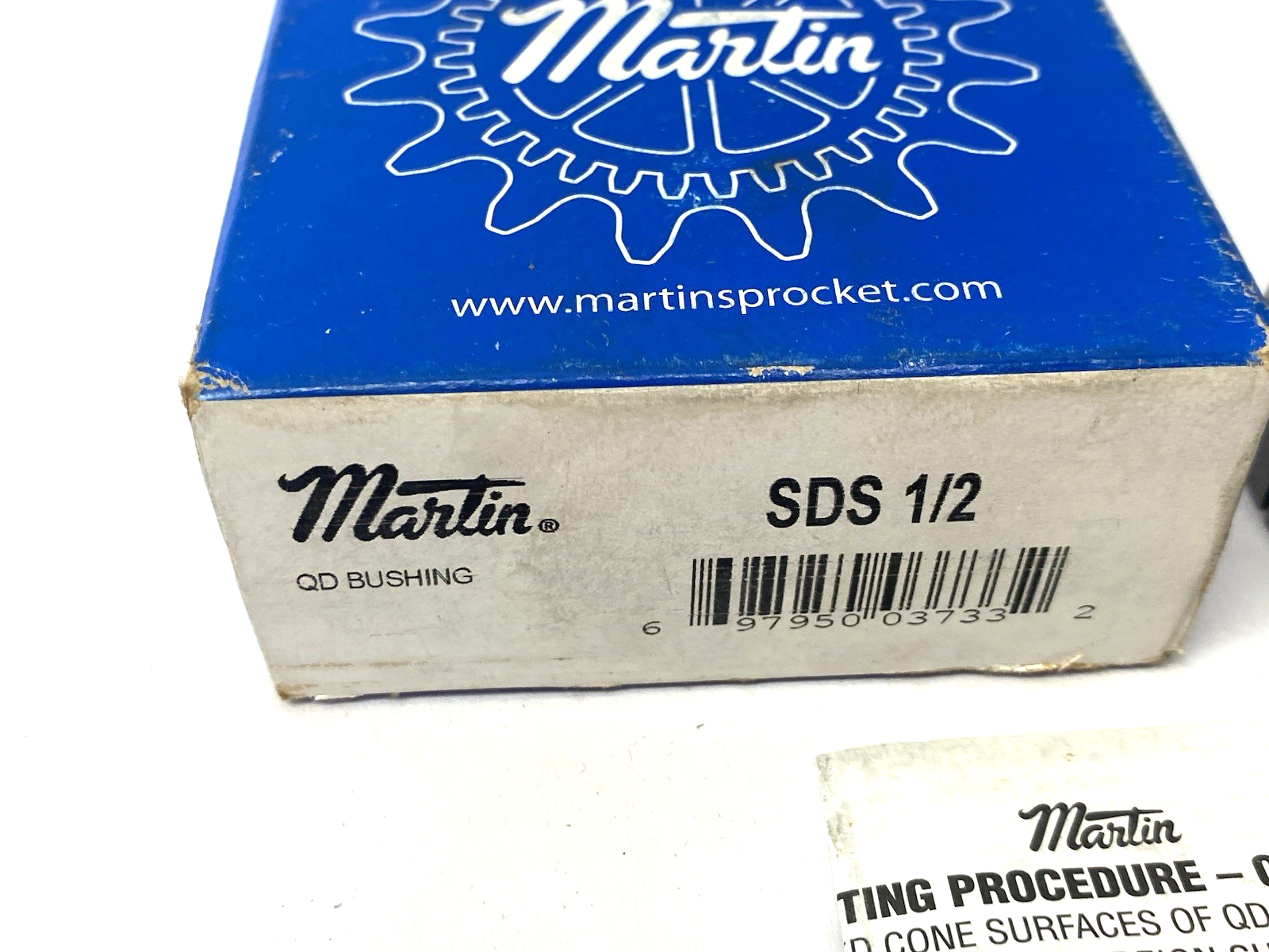 Martin SDS 1/2 Quick Disconnect Bushing 0.5000 in Bore, 3.187 in Flg OD - Maverick Industrial Sales