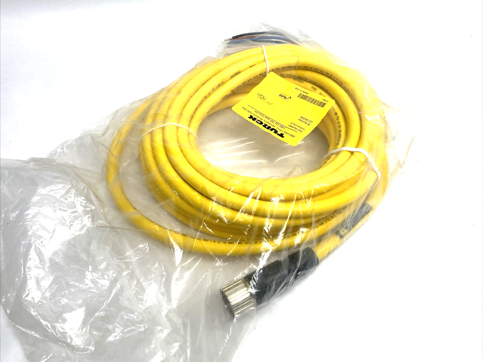 CKM 64-078-10 | Turck Powerfast Single Ended Cable Assembly U2-04290 - New - Maverick Industrial Sales