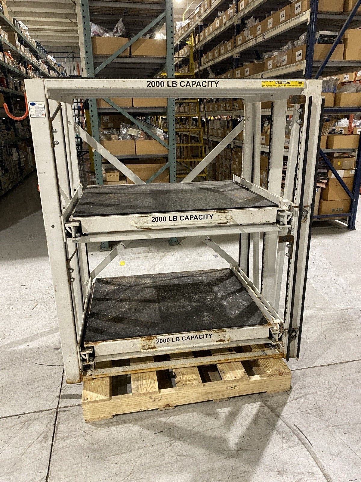 SI 2000 42X34-2-60 | Proper Storage Systems Manual Roll Out Storage Die Shelving - Used - Maverick Industrial Sales