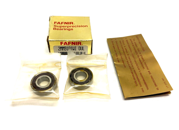 Fafnir 2MM9101WI DUL Precision Angular Contact Bearing 12x28x8mm BOX OF 2 - Maverick Industrial Sales