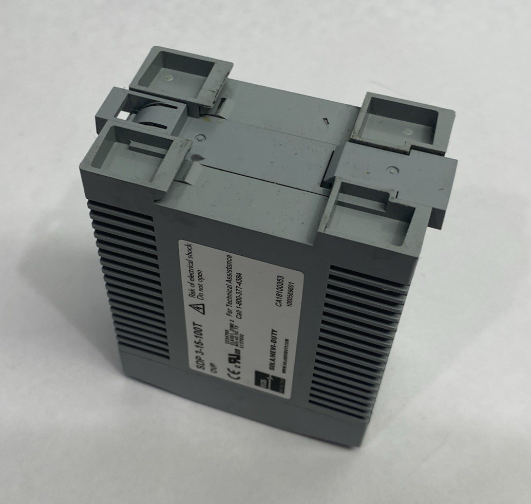 SDP 3-15-100T | EGS Sola/Hevi-Duty Power Supply DIN Rail 50W 15V - Used - Maverick Industrial Sales