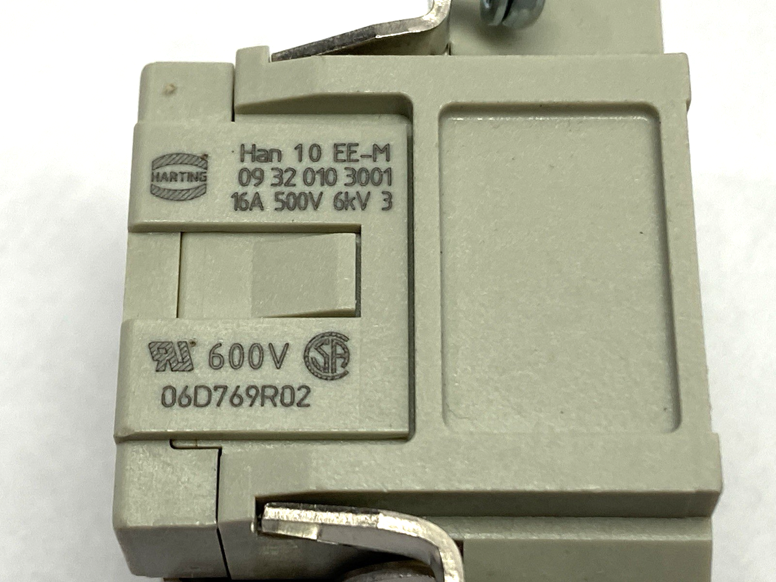 Harting 09320103001 Insert Male Crimp Han 10 EE-M 600V - Maverick Industrial Sales