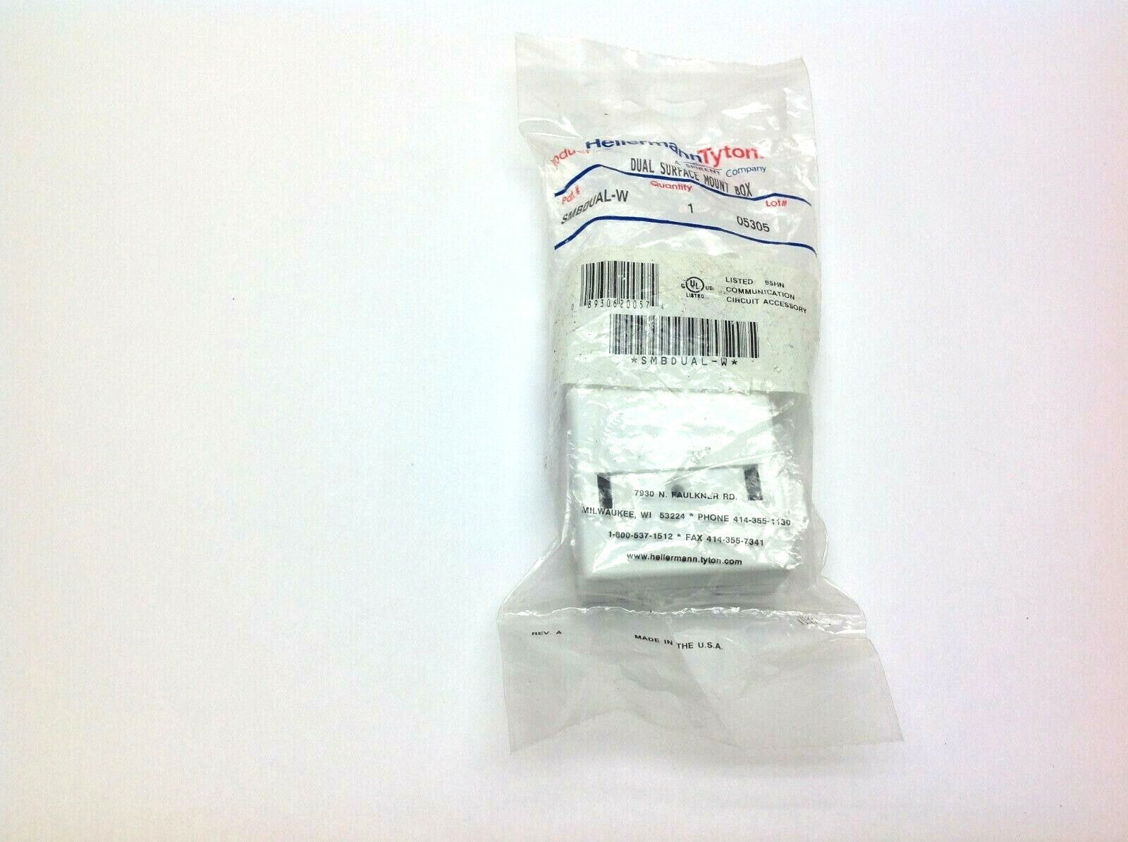 Hellermann Tyton SMBDUAL-W Dual Surface Mount Box - Maverick Industrial Sales