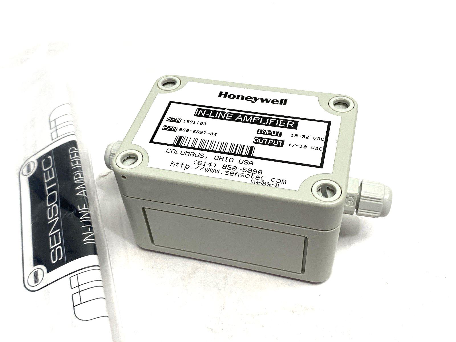 060-6827-04 | Honeywell Sensotec Universal In-Line Transducer Amplifier UV-10 - New – Open box - Maverick Industrial Sales