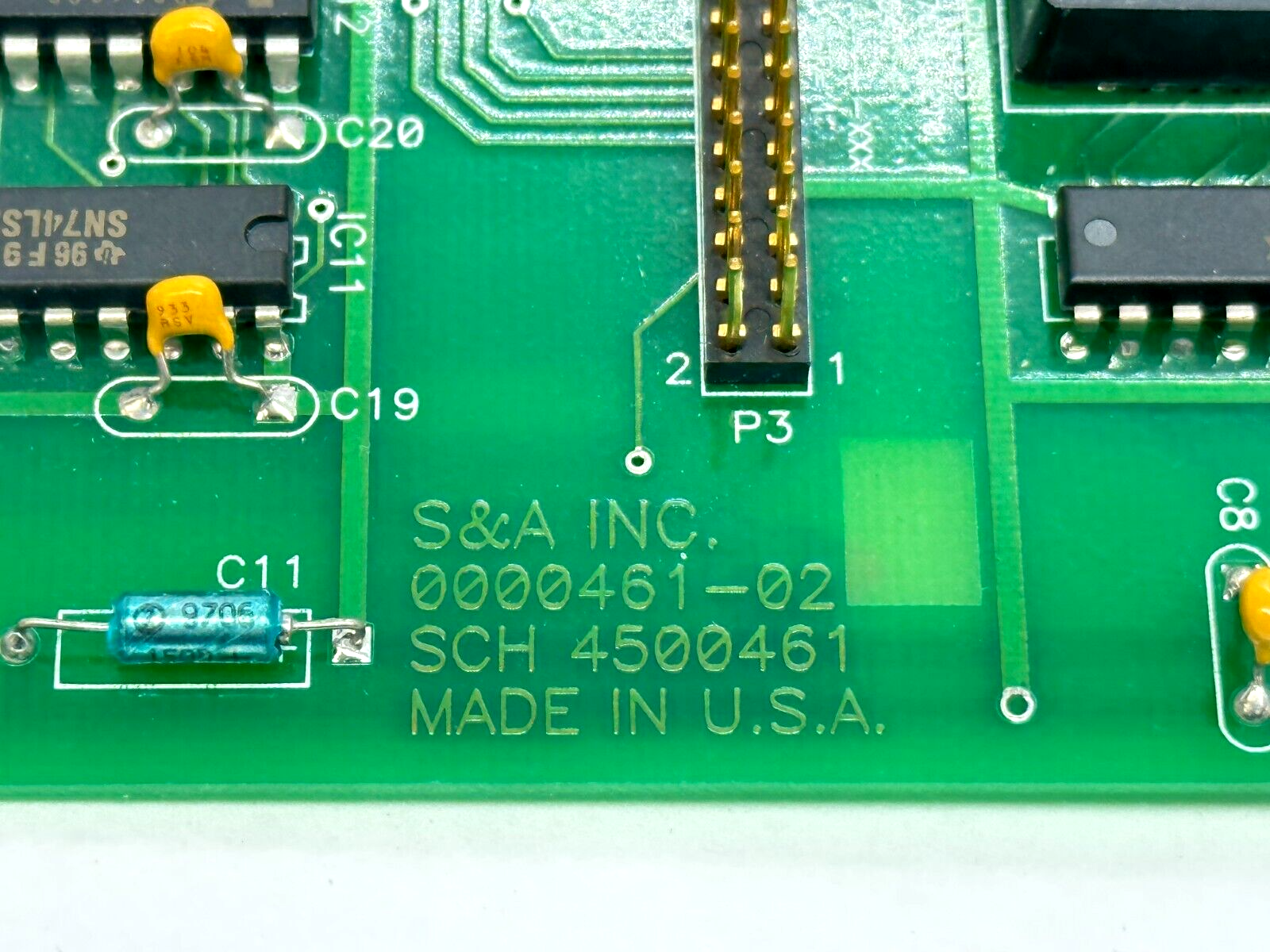 S&A 0000461-02 PCI Card SCH 4500461 - Maverick Industrial Sales