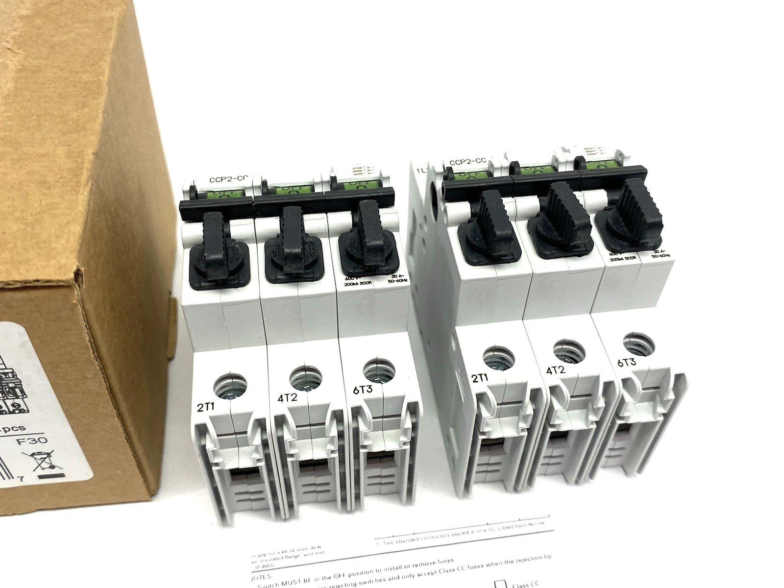 CCP2-3-30CC | Eaton Bussmann Fusible Disconnect 3-Pole, Open Type Switch BOX OF 2 - New Other - Maverick Industrial Sales